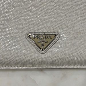 Prada Saffiano Leather iPad Tablet Case Cover Sleeve | White | Authentic